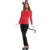 Kit de accesorios Minnie Mouse Rojo Adulto