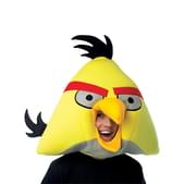 Máscara de Angry Birds Amarelo Deluxe Adulto