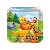 Set de platos cuadrados Winnie the Pooh