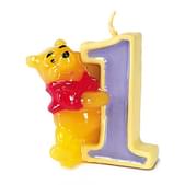 Vela número 1 Winnie the Pooh