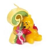 Vela número 2 Winnie the Pooh y Piglet