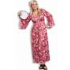 Disfraz de mujer flower power talla grande