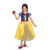 Disfraz de Blancanieves brillante deluxe para niña