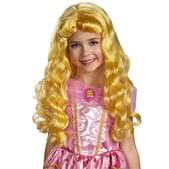 Peluca Aurora Bella Durmiente para niña