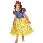 Disfraz de Blancanieves destello para niña