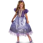 Disfraz de Rapunzel destello para niña