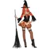 Disfraz de bruja naranja sexy