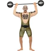 Disfraz de hombre forzudo tatuado