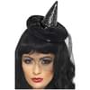 Mini sombrero de bruja negro