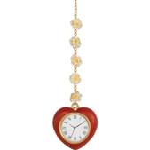 Reloj de corazón con margaritas