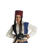 Bandana y peluca Jack Sparrow para niño
