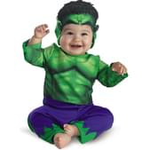 Disfraz de mini Hulk para bebé