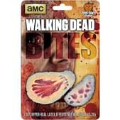 Prótesis de látex mordiscos sangrientos The Walking Dead