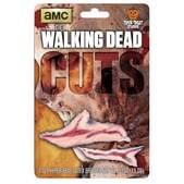 Prótesis de látex cortes sangrientos The Walking Dead