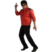 Chaqueta de Michael Jackson Beat It deluxe con cremalleras para adulto