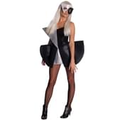Disfraz de lentejuelas negro Lady Gaga para mujer