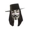 Peluca negra de V de Vendetta