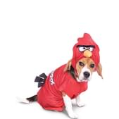 Fato de Angry Birds vermelho para cão